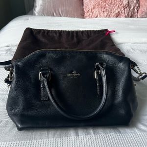 Kate spade black Boston pebble leather bag